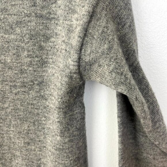 Diane Von Furstenberg Sweater Dress Size P (Small) Gray Ribbed Knit Round Neck - Picture 7 of 16